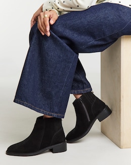 Hidden Gusset Ankle Boots Ex Wide - Image