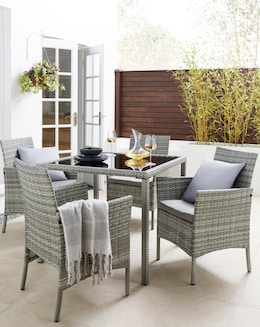 Corfu 4 Seat Dining Set - Image