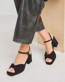 Twist Upper Platform Sandal Ex Wide Fit - Image