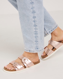 Simply Be Alisha Footbed Sandal Wide - Image