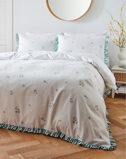 Julipa Katie Floral Ruffle Duvet Set - Image