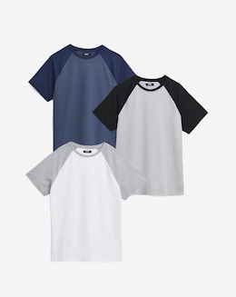 3 Pack Raglan T-Shirts Long - Image