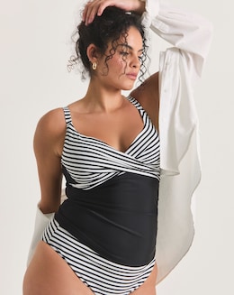 Figleaves Tailor Twist Front Tankini Top - Image
