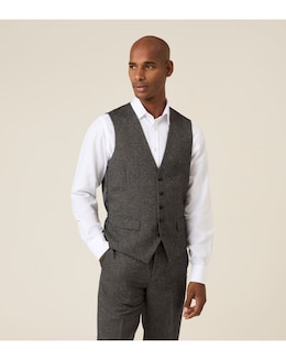 Skopes Fox Suit Waistcoat Charcoal