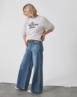 Levi's 726 High Rise Wide Leg Jeans