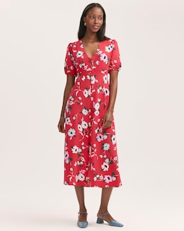 Finery London Button Up Floral Dress - Image