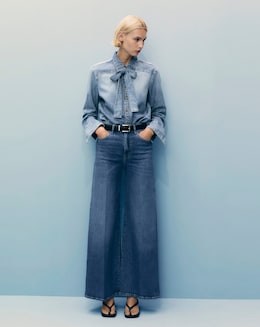 Mango High-Rise Wide Leg Jeans