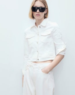 Mango Crop Denim Jacket - Image