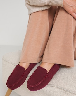 Leona Moccasin Slippers - Wide Fit (E)