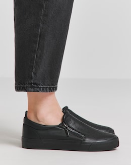 Slip on Side Zip Trainer Ex Wide EEE Fit - Image