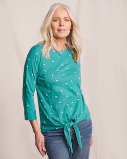 Julipa Tie Hem T-Shirt - Image