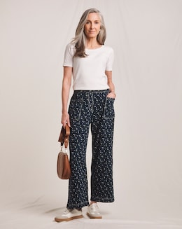 Julipa Pure Cotton Printed Trouser - Image