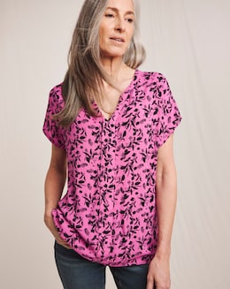 Julipa Notch Neck Top - Image