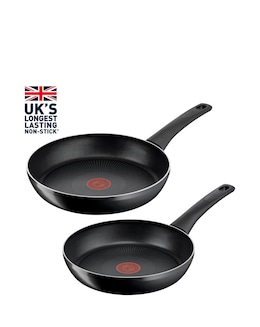 Tefal Titanium Force Twin 20cm and 26cm Frying Pan Set