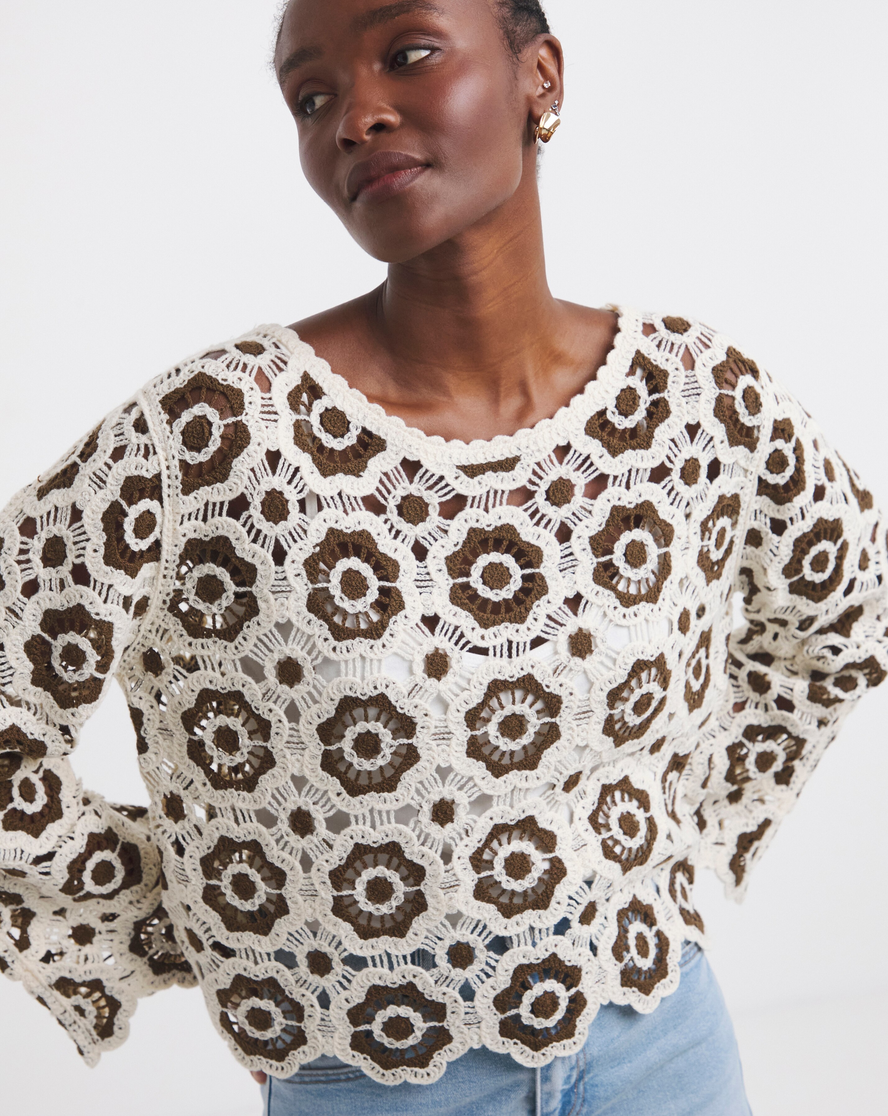Joe Browns Kefalonia Boho Crochet Top | JD Williams