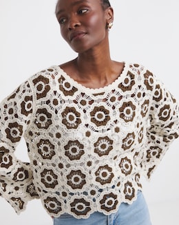 Simply Be Crochet Patchwork Jumper