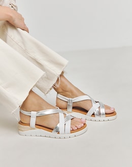 Leather Tubular Sandal E Fit - Image