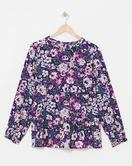 Smock Blouse With Matching Scrunchie - Image