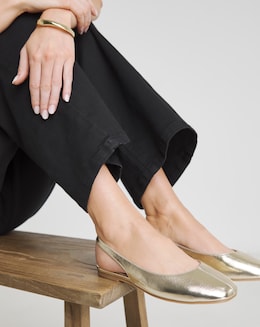 Square Toe Flat Slingback Ex Wide - Image