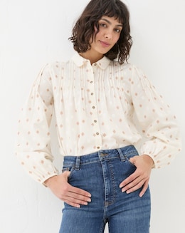 FatFace Elsie Dobby Blouse - Image