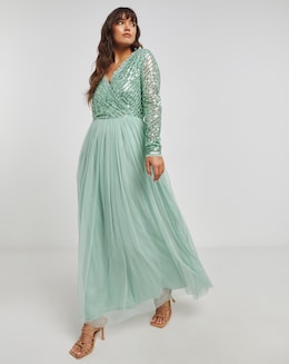 Maya Deluxe Lace Midi Dress - Image