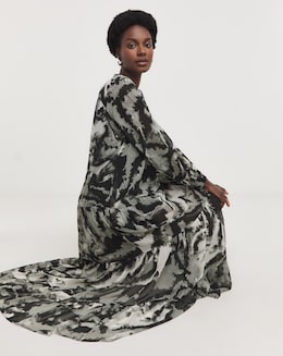 Religion Grandad Collar Maxi Dress - Image