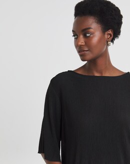 Bubble Hem Textured Top - Image