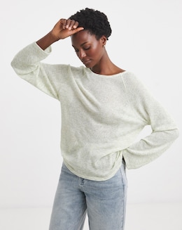 Space Dye Textured Slouch Top - Image