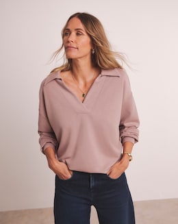 Anthology Rib Collar Modal Sweatshirt - Image