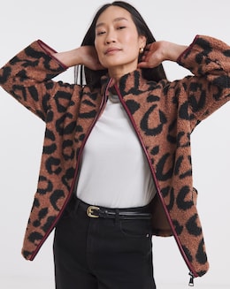 Borg Zip Through Jacket - Image