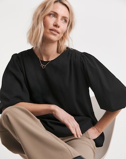 Short Puff Sleeve Top - Image