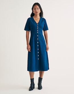 Nobody's Child Denim Midi Dress - Image