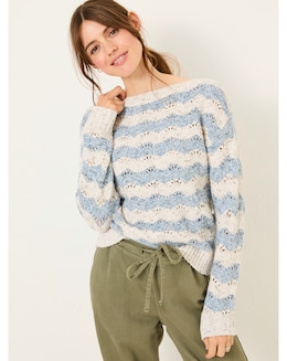 Fatface Edith Stripe Crew - Image