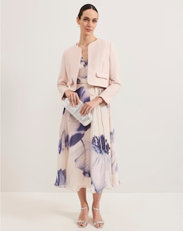 Phase Eight Lizzie Floral Midi Dress - Image