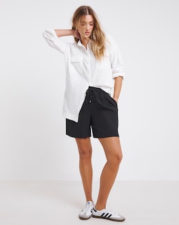 Simply Be Tencel Crinkle Bermuda Short - Image