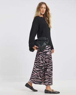 Simply Be Satin Maxi Skirt - Image