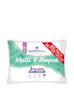 Slumberdown Pack of 2 V-Shaped Pillows