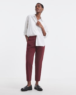 Stretch Twill Tapered Trousers - Image