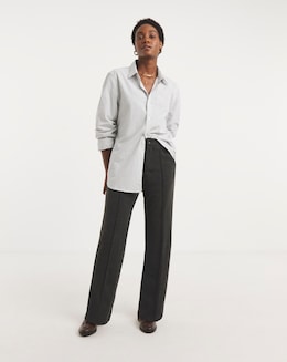 Brushed Ponte Trousers - Dark Charcoal - Image