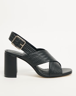 Joanna Hope Leather Heel Sandal E Fit - Image