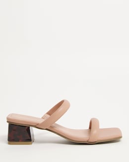 Tortoise Heel Mule Sandal EEE Fit - Image