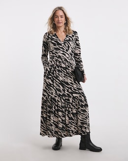 Soft Touch Notch Neck Dress - Image