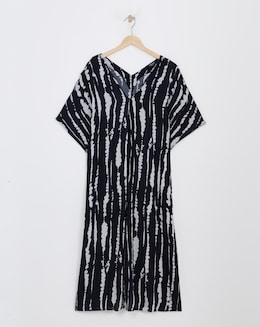 Crinkle Kaftan Midi Dress - Image