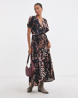 Notch Neck Maxi Dress - Image