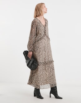 Ruffle Front Maxi Dress - Image