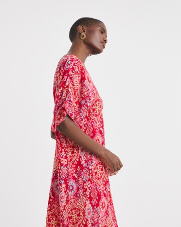 Crinkle Kaftan Overhead Midi Dress