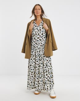 Asymmetric Seam Maxi Dress - Image