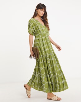 Pure Cotton Broderie Smock Dress - Image