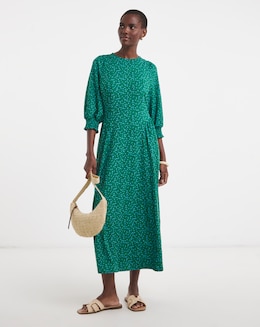 Soft Touch Seam Detail Smock Dress - Image