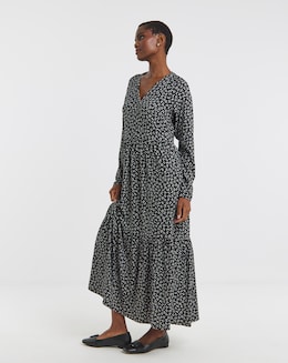 Soft Touch Notch Neck Dress - Image